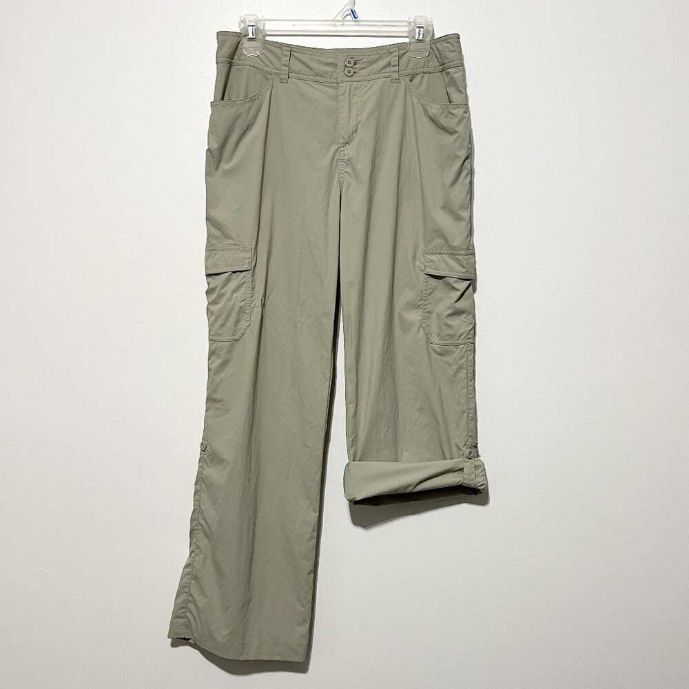 Patagonia Womens Convertible Cargo Pants 8 Beige Gorpcore Outdoor Trail Hiking